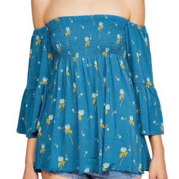 NEW Free People We the Free Lana Tunic Ocean - Picture 6 of 6